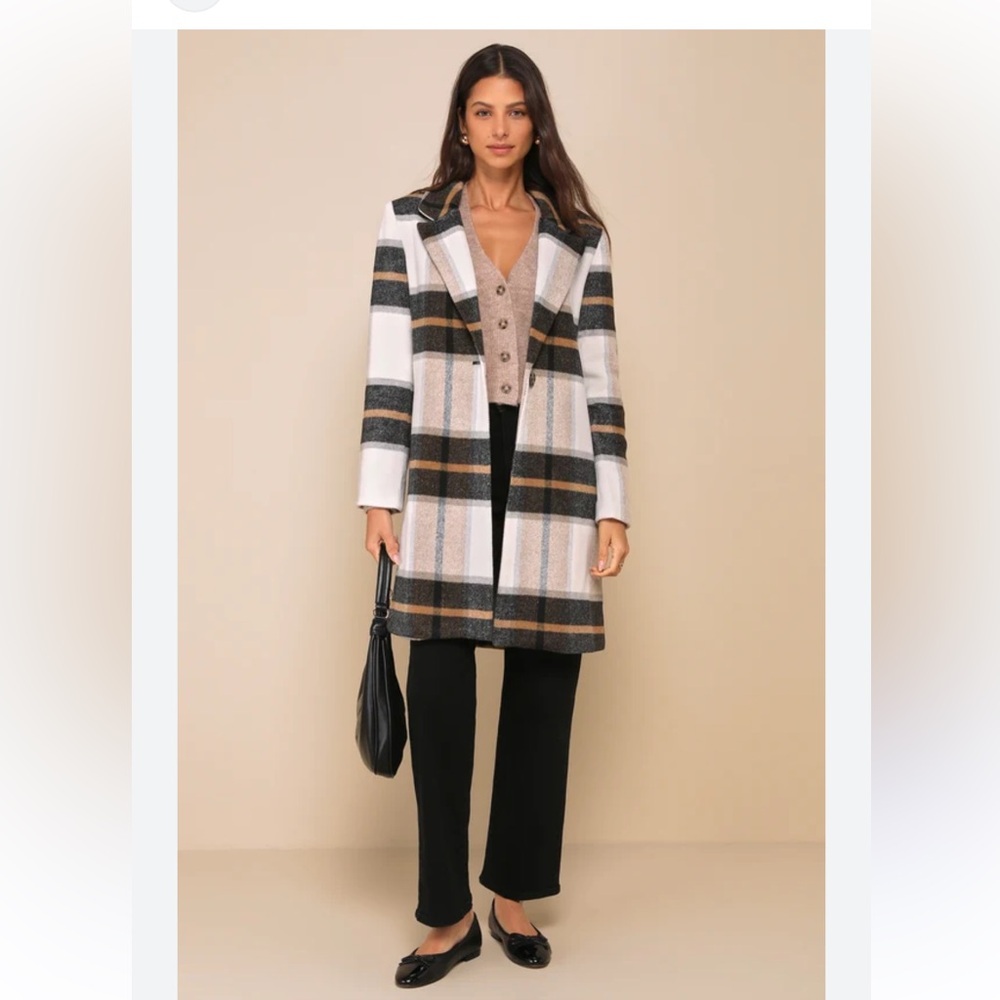 Steve Madden Plaid Coat